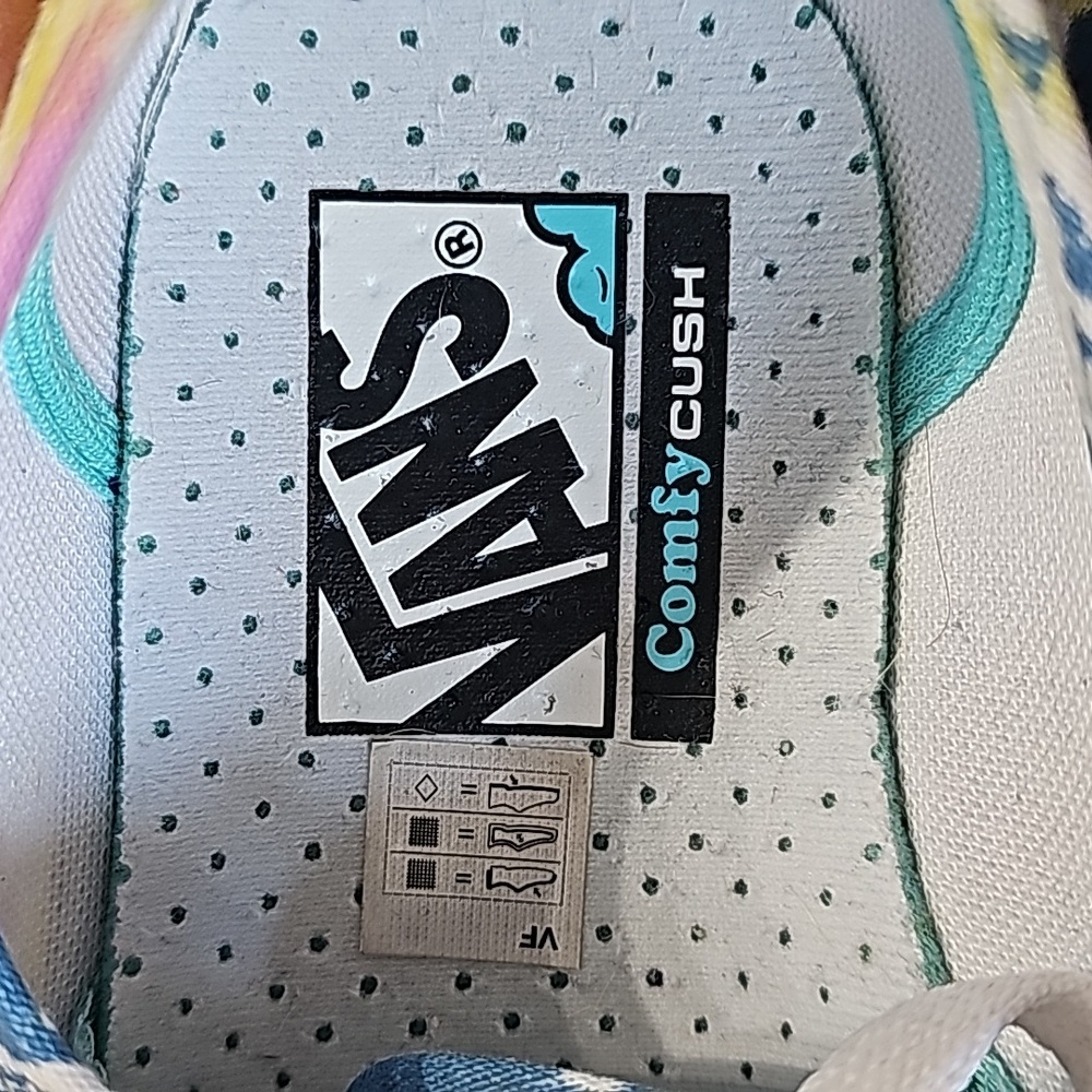 Vans Unisex tie dye sneakers womans size 8.5 or mens 7 - Picture 5 of 11